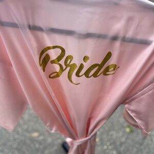 Pink Bride Robe
